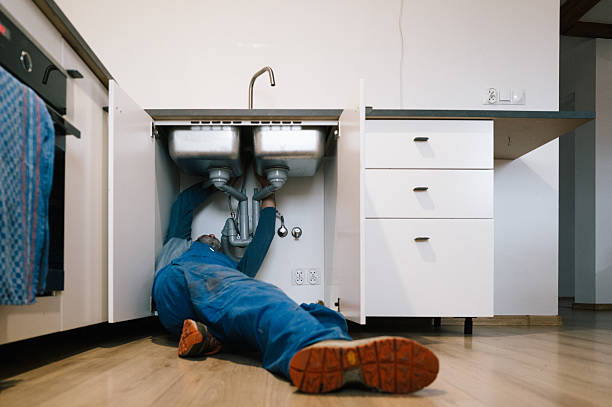 Professional Sewer Line Repair technician working in Compton, MD
